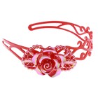 ободок для волос глянец блеск узор роза - Фото 2