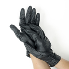 Перчатки нитриловые неопудренные Black sapfir, размер XL, 50 шт/уп, цвет чёрный, цен за 1 шт. - Фото 2