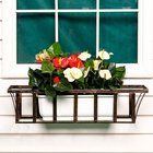 Подставка для цветов балконная, 82 × 23 × 13 см, металл, цвет бронзовый - Фото 3