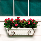 Подставка для цветов балконная, 47 × 21 × 19 см, металл, цвет бронзовый - Фото 3