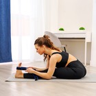 Эспандер-лента Sangh, эластичная, с захватами, 90×4 см, цвет синий - Фото 6