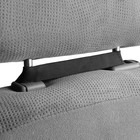 Накидка на переднее сиденье, велюр, размер 55 х 130 см, черный, широкое сиденье - Фото 6