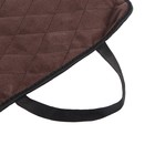 Накидка на переднее сиденье, велюр, размер 55 х 130 см, коричневый, широкое сиденье - фото 8467895