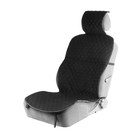 Накидка на переднее сиденье, велюр-премиум, размер 55 х 150 см, черный - фото 8829205