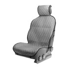 Накидка на переднее сиденье, велюр, размер 55 х 150 см, серый - фото 318637045