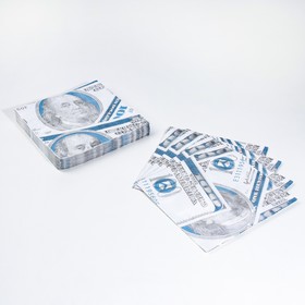 Сувенирные салфетки 'Пачка баксов', 2-х слойные, 25 листов, 33х33 см