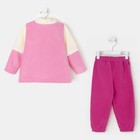 Комплект для девочки (джемпер, брюки), цвет розовый, рост 74 - Фото 4