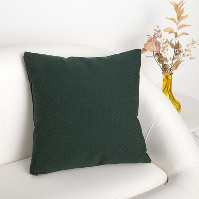 Декоративная подушка "Этель"40х40 см, Английский стиль, цвет темно-зелёный