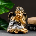Фигура "Ангел сидя" бронза 18х14х12см - Фото 1