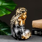 Фигура "Ангел сидя" бронза 18х14х12см - Фото 3
