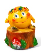 Садовая фигура из гипса «Колобок с венком», 45×35×35 см - Фото 4