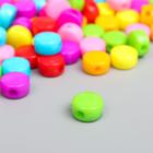 Бусины для творчества пластик "Цветные кругляшки" набор 120 шт 0,3х0,6х0,6 см - Фото 2