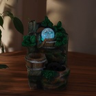 Фонтан «Прохлада леса», 12×12×18 см, с подсветкой 4295432