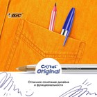 Ручка шариковая, чернила синие, BIC Cristal Soft, узел 1.2 мм, мягкое экономичное широкое письмо, прозрачный тонированный корпус - Фото 5