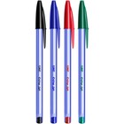 Ручка шариковая, чернила синие, BIC Cristal Soft, узел 1.2 мм, мягкое экономичное широкое письмо, прозрачный тонированный корпус - Фото 7