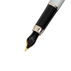 Ручка перьевая Luxor Sleek, линия 0.8 мм, чернила синие, корпус серый металлик - Фото 2