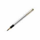 Ручка перьевая Luxor Marvel, линия 0.8 мм, корпус хром/золото - Фото 1