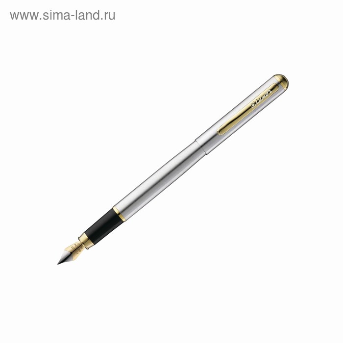 Ручка перьевая Luxor Marvel, линия 0.8 мм, корпус хром/золото - Фото 1