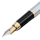 Ручка перьевая Luxor Marvel, линия 0.8 мм, корпус хром/золото - Фото 3