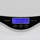 Весы детские Luazon LVE-29, до 20 кг, жк-дисплей, 4хАА (не в компл.), автоотключение, белые - Фото 3
