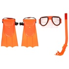 Набор для плавания детский ONLYTOP: маска, трубка, ласты безразмерные, цвета МИКС - Фото 18