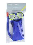 Набор для плавания детский ONLYTOP: маска, трубка, ласты безразмерные, цвета МИКС - Фото 15