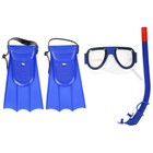 Набор для плавания детский ONLYTOP: маска, трубка, ласты безразмерные, цвета МИКС - Фото 9