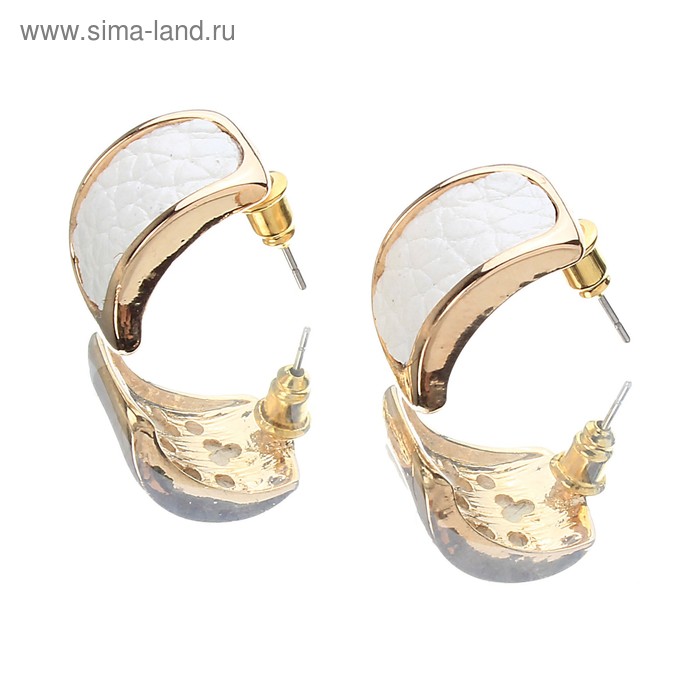 серьги Элегия белый - Фото 1