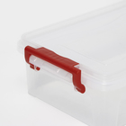 Контейнер для хранения с крышкой, 3.6 л, 31×20×9 см, прозрачный - Фото 3