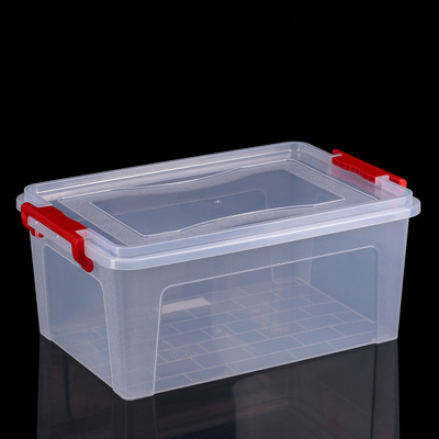 Контейнер для хранения с крышкой, 14 л, 42,7×28,9×17,8 см, прозрачный