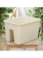 Кашпо на перила IDEA «Ротанг», 12 л, пластик, бежевое - Фото 4