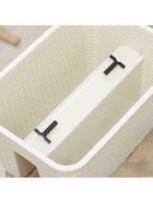 Кашпо на перила IDEA «Ротанг», 12 л, пластик, бежевое - Фото 6