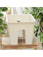 Кашпо на перила IDEA «Ротанг», 12 л, пластик, бежевое  (артикул 4421659)  большой выбор товаров оптом и в розницу по низким ценам с доставкой