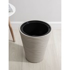 Кашпо для цветов со вставкой IDEA «Дюна», 19.5 л, пластик, кремовый - Фото 2