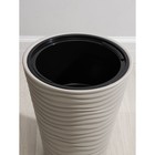 Кашпо для цветов со вставкой IDEA «Дюна», 19.5 л, пластик, кремовый - Фото 3