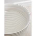 Кашпо для цветов «Дюна», 50 л, d=45 см, h=45 см, пластиковое, белое - Фото 7