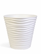 Кашпо для цветов «Дюна», 50 л, d=45 см, h=45 см, пластиковое, белое - Фото 1