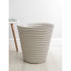 Кашпо для цветов IDEA «Дюна», 50 л, пластик, бежевое - Фото 1