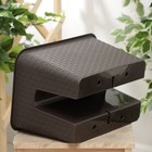 Кашпо на перила «Ротанг», 12 л, коричневое - Фото 3