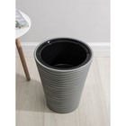 Кашпо для цветов со вставкой «Дюна», 19.5 л, серое - Фото 2