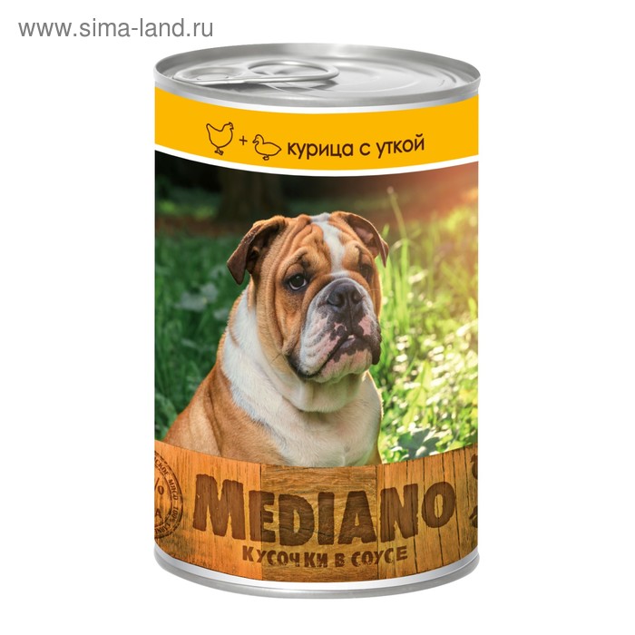 Влажный корм VitaPRO MEDIANO для собак, курица/утка, ж/б, 405 г - Фото 1