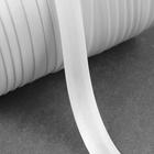 Косая бейка атласная, 15 мм × 132 м, цвет белый F101 - Фото 2