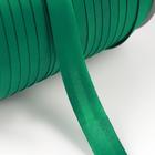 Косая бейка атласная, 15 мм × 132 м, цвет зелёный F243 - Фото 2