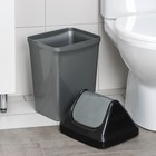 Ведро для мусора, 15 л, с плавающей крышкой, МИКС - Фото 2