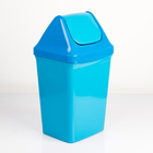 Ведро для мусора с плавающей крышкой, 15 л, цвет МИКС - Фото 3