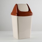 Ведро для мусора с плавающей крышкой, 15 л, цвет МИКС - Фото 4