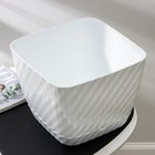 Горшок для цветов с поддоном СибПолимер «Классика», 15 л, пластиковый, белый - Фото 2