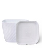 Горшок для цветов с поддоном СибПолимер «Классика», 15 л, пластиковый, белый - Фото 3