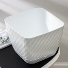 Горшок для цветов с поддоном СибПолимер «Классика», 15 л, пластиковый, белый - Фото 9