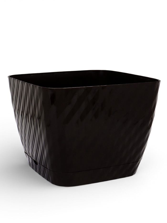 Горшок для цветов с поддоном «СибПолимер. Классика», 15 л, пластиковый, цвет шоколадный - Фото 1